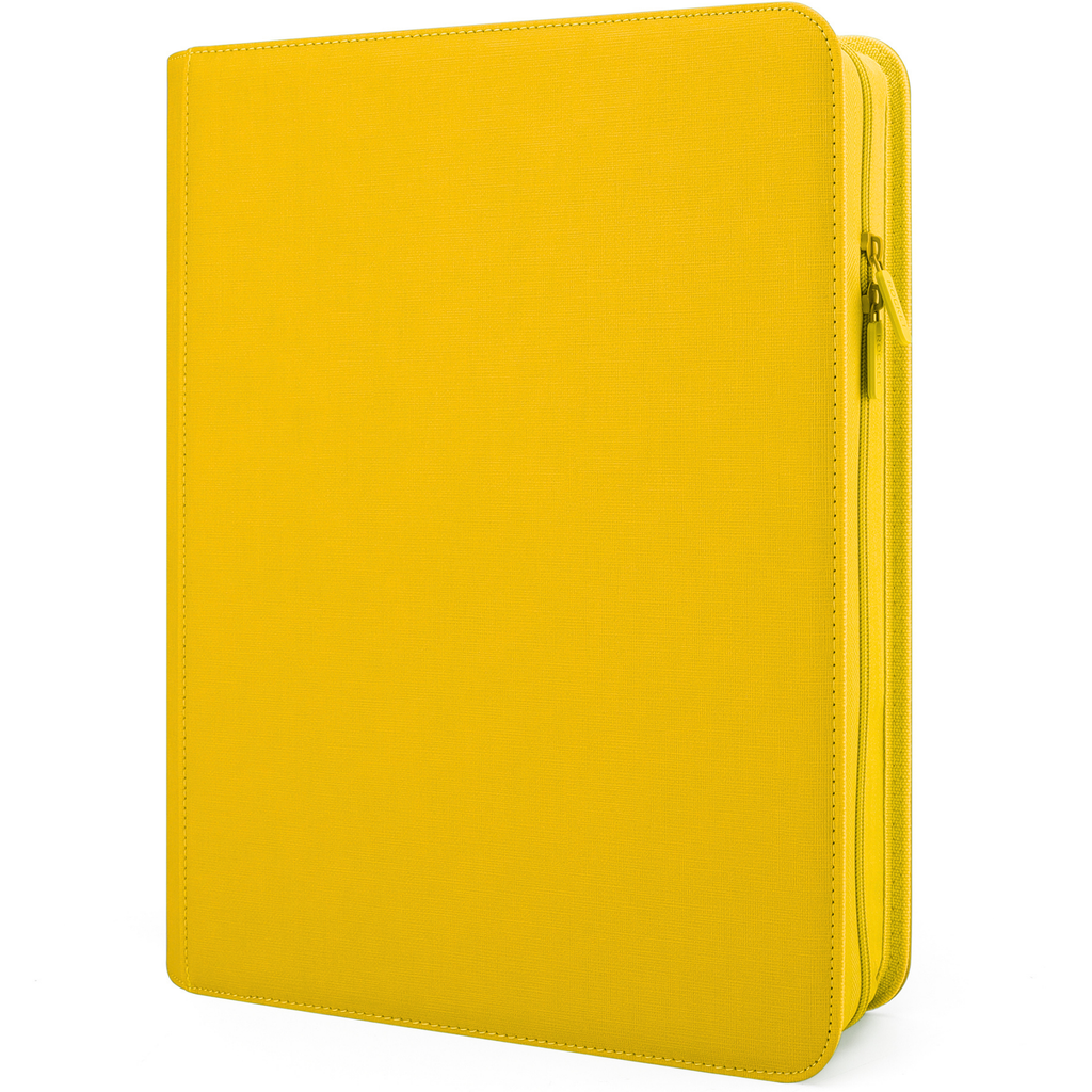 Toploader Binder 144 Slots | 4-Pocket Album | Compatible with Pokemon, MTG, Yugioh, Lorcana & Sports Cards (Yellow)
