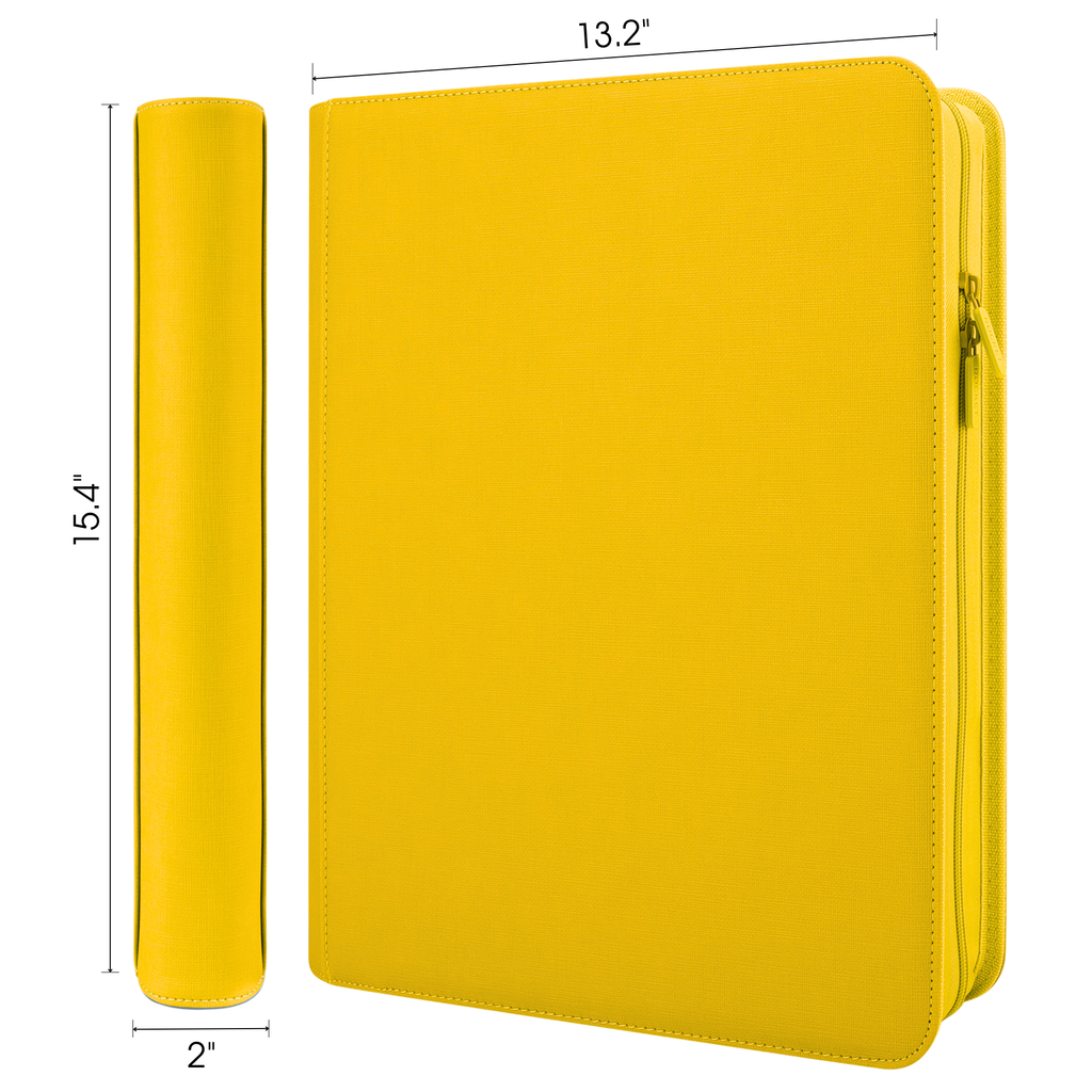 Toploader Binder 324 Slots | 9-Pocket Album | Compatible with Pokemon, MTG, Yugioh, Lorcana & Sports Cards (Yellow)