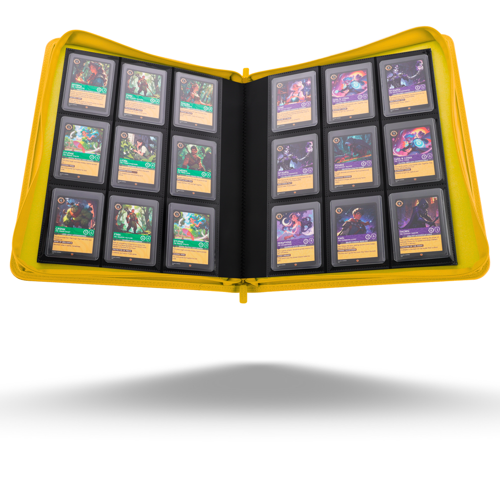 Toploader Binder 324 Slots | 9-Pocket Album | Compatible with Pokemon, MTG, Yugioh, Lorcana & Sports Cards (Yellow)
