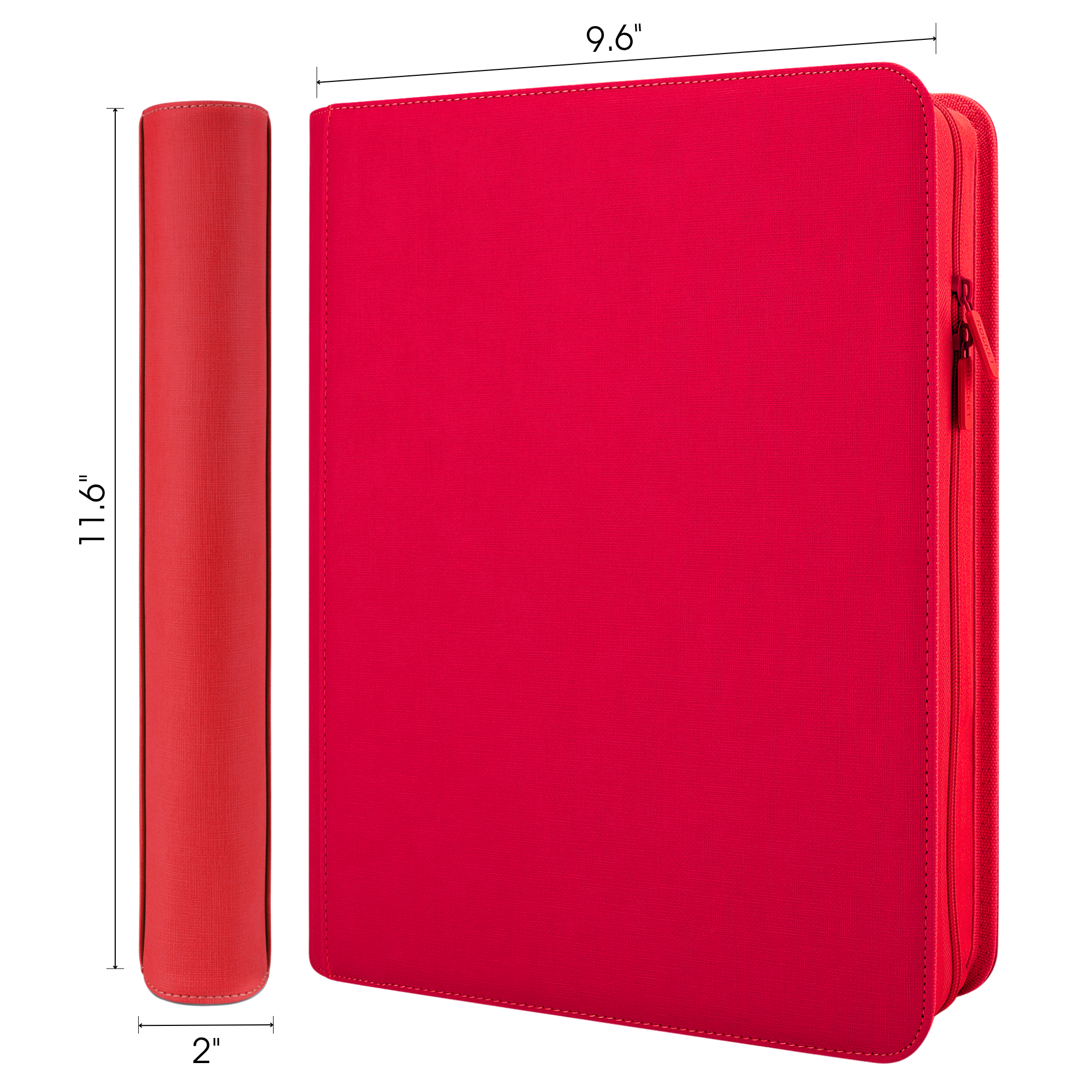 Toploader Binder 144 Slots | 4-Pocket Album | Compatible with Pokemon, MTG, Yugioh, Lorcana & Sports Cards (Red)