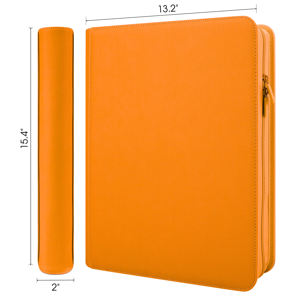Toploader Binder 324 Slots | 9-Pocket Album | Compatible with Pokemon, MTG, Yugioh, Lorcana & Sports Cards (Orange)