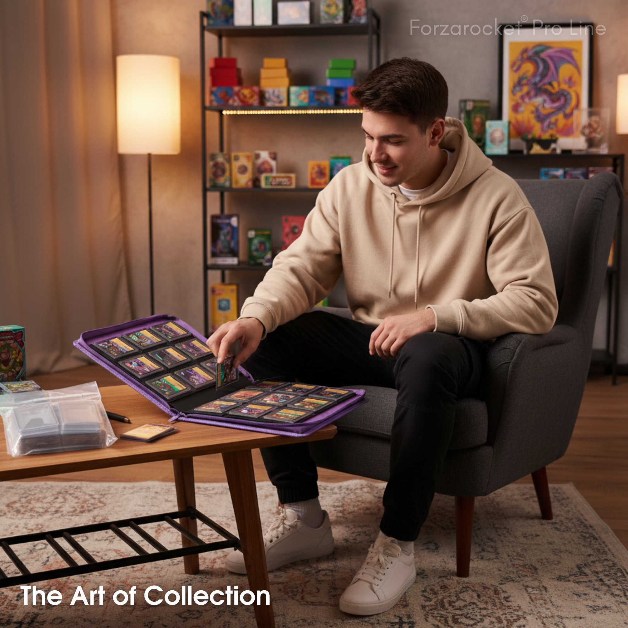 Toploader Binder 324 Slots | 9-Pocket Album | Compatible with Pokemon, MTG, Yugioh, Lorcana & Sports Cards (Purple)