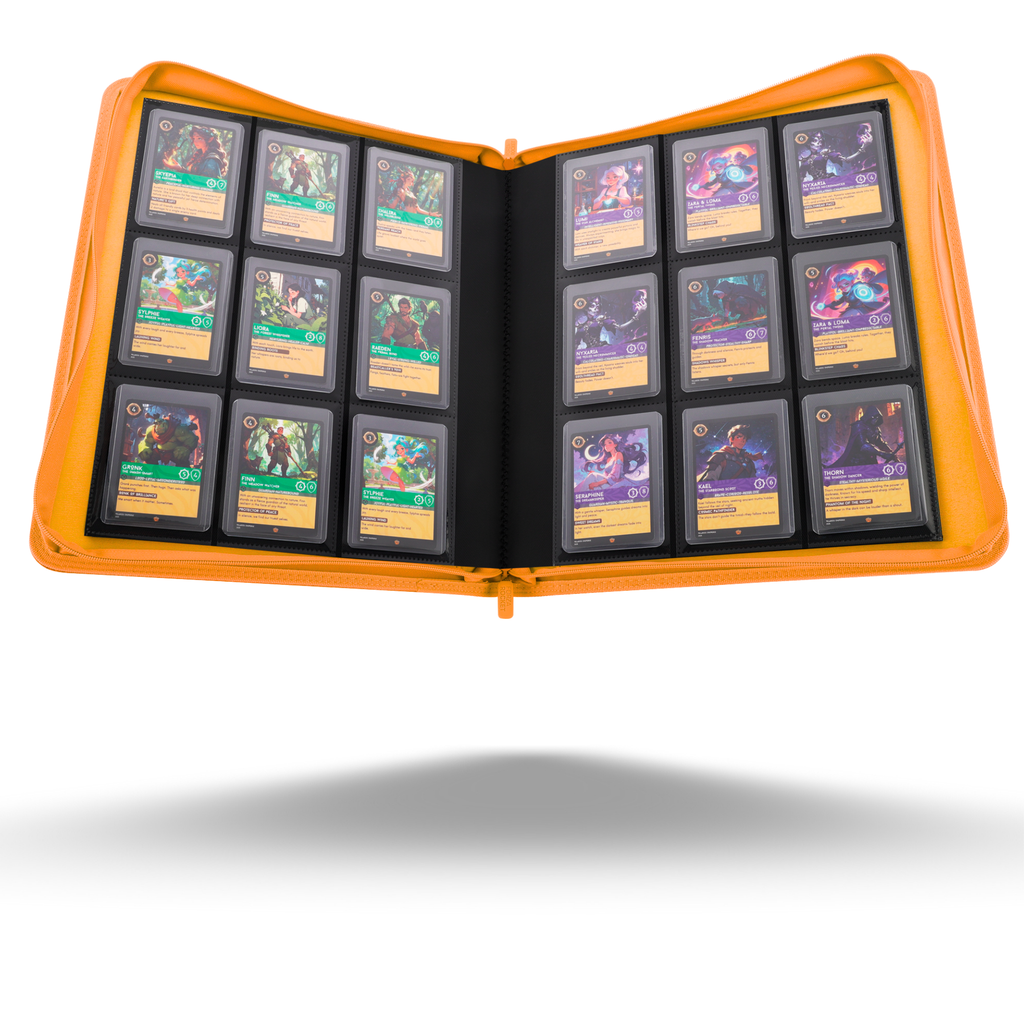 Toploader Binder 324 Slots | 9-Pocket Album | Compatible with Pokemon, MTG, Yugioh, Lorcana & Sports Cards (Orange)