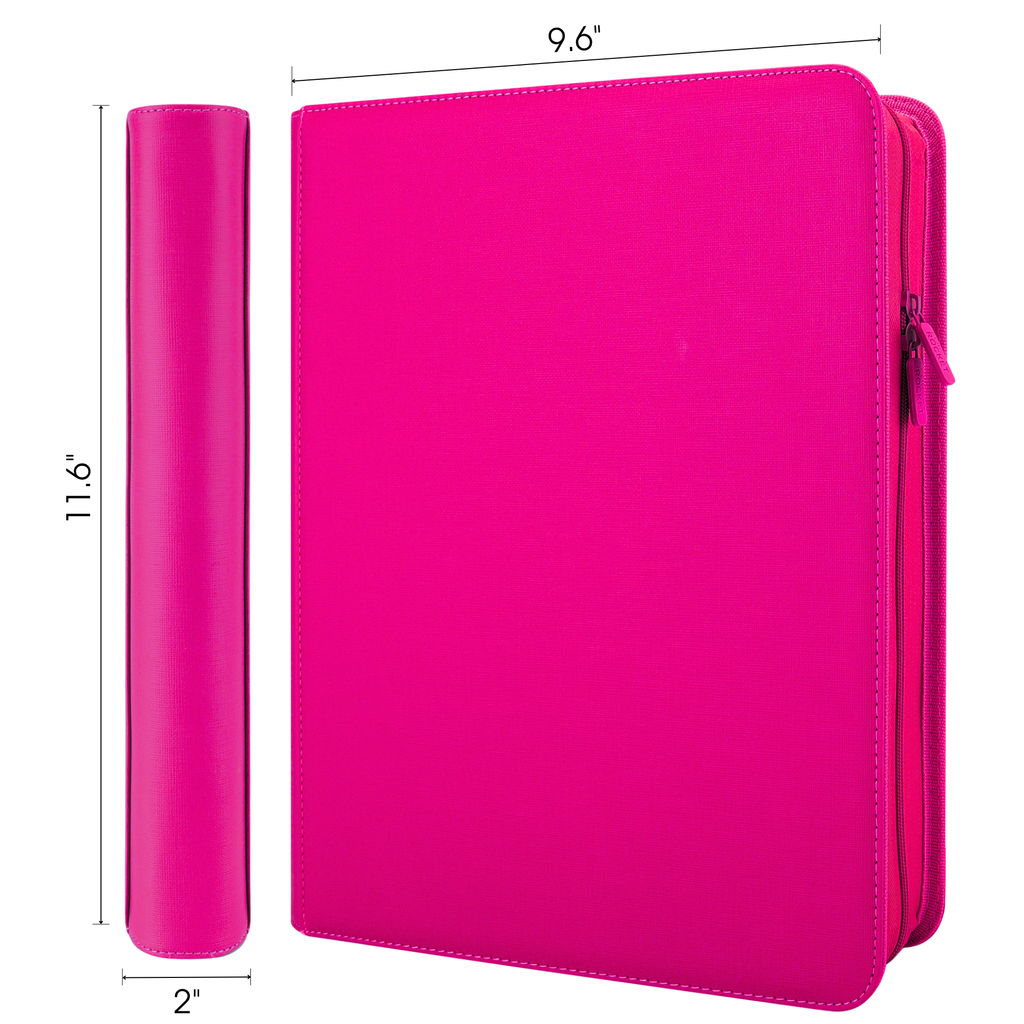 Toploader Binder 144 Slots | 4-Pocket Album | Compatible with Pokemon, MTG, Yugioh, Lorcana & Sports Cards (Pink)