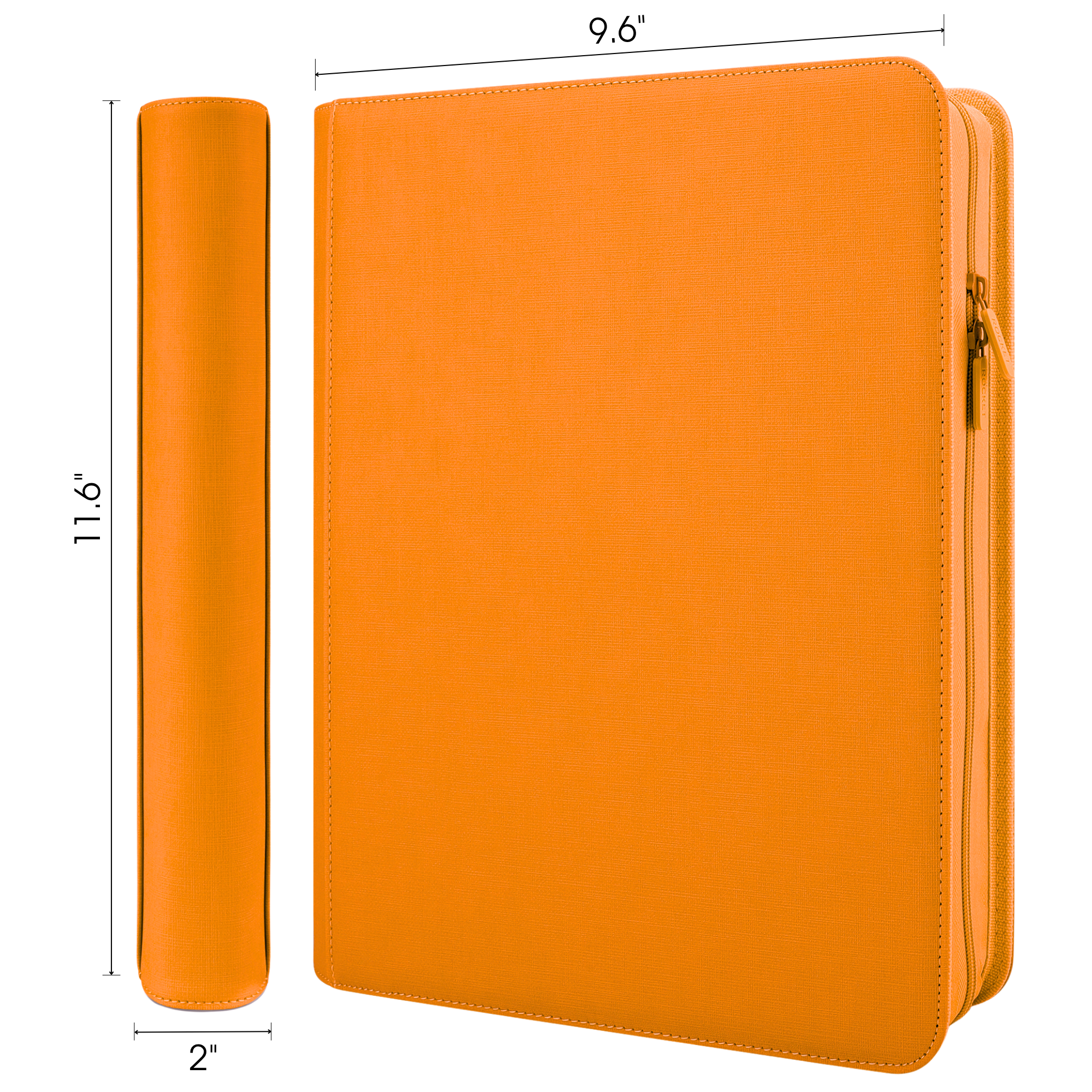 Toploader Binder 144 Slots | 4-Pocket Album | Compatible with Pokemon, MTG, Yugioh, Lorcana & Sports Cards (Orange)