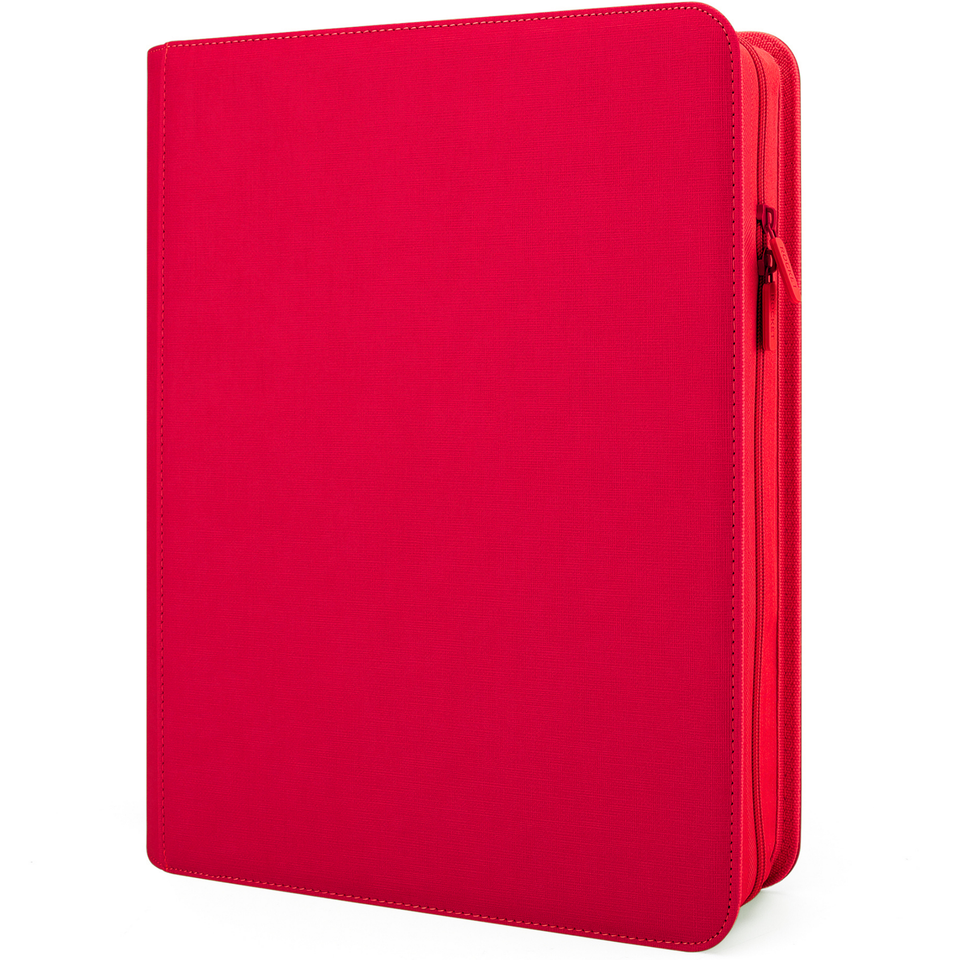 Toploader Binder 324 Slots | 9-Pocket Album | Compatible with Pokemon, MTG, Yugioh, Lorcana & Sports Cards (Lava Red)