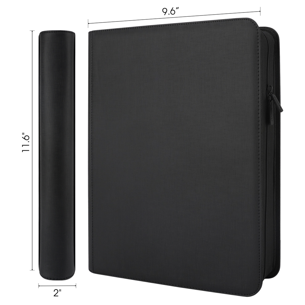 Toploader Binder 144 Slots | 4-Pocket Album | Compatible with Pokemon, MTG, Yugioh, Lorcana & Sports Cards (Black)