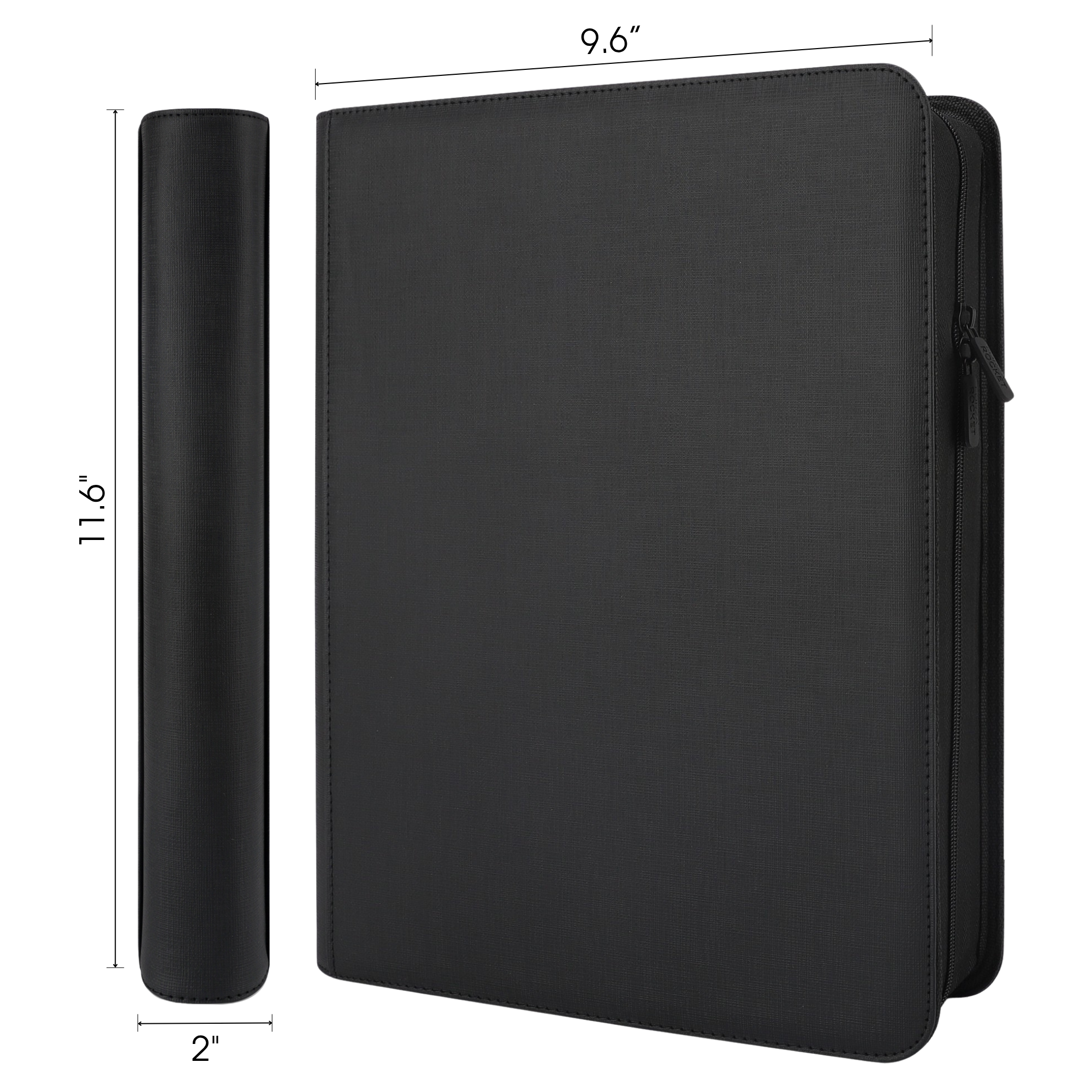 Toploader Binder 144 Slots | 4-Pocket Album | Compatible with Pokemon, MTG, Yugioh, Lorcana & Sports Cards (Black)