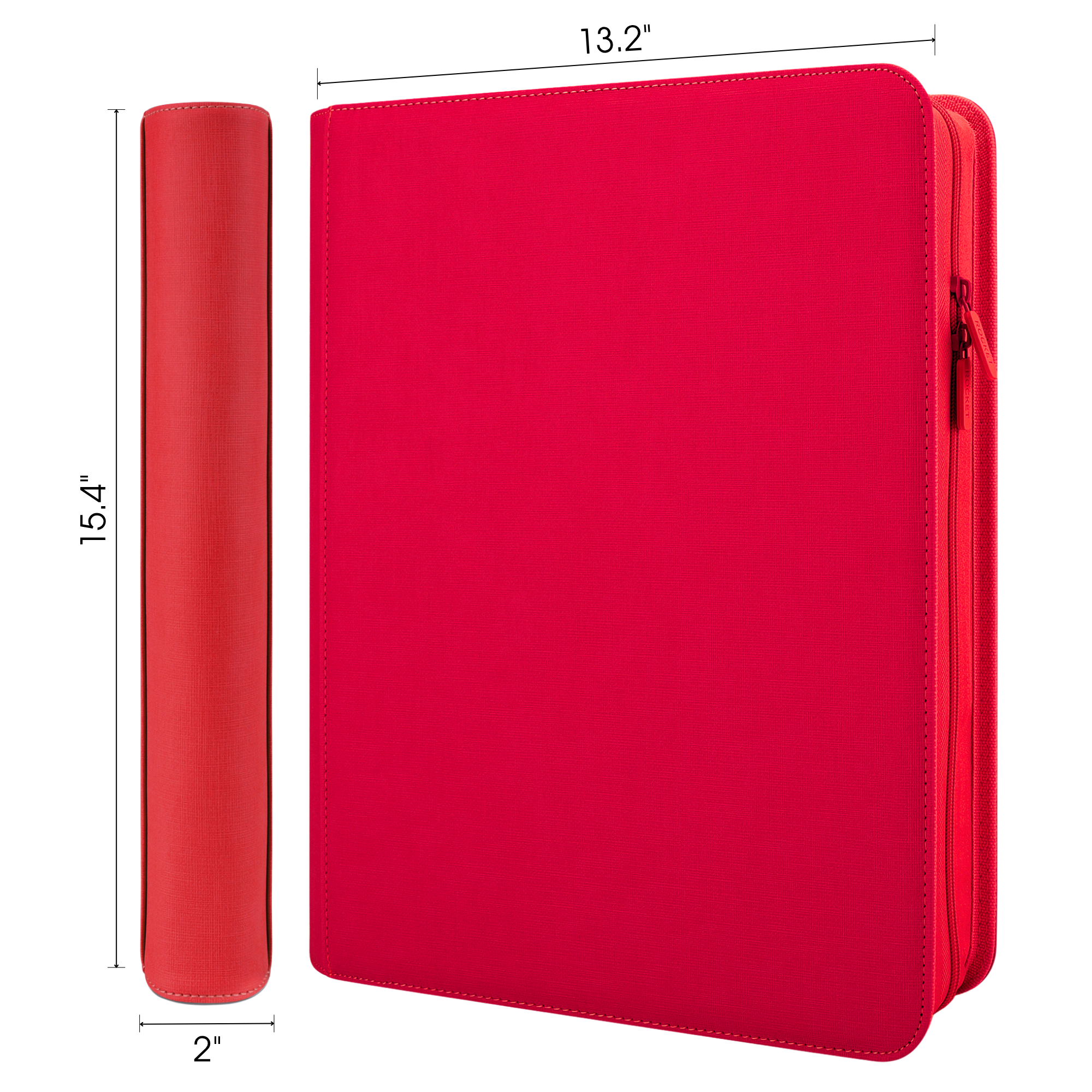 Toploader Binder 324 Slots | 9-Pocket Album | Compatible with Pokemon, MTG, Yugioh, Lorcana & Sports Cards (Lava Red)