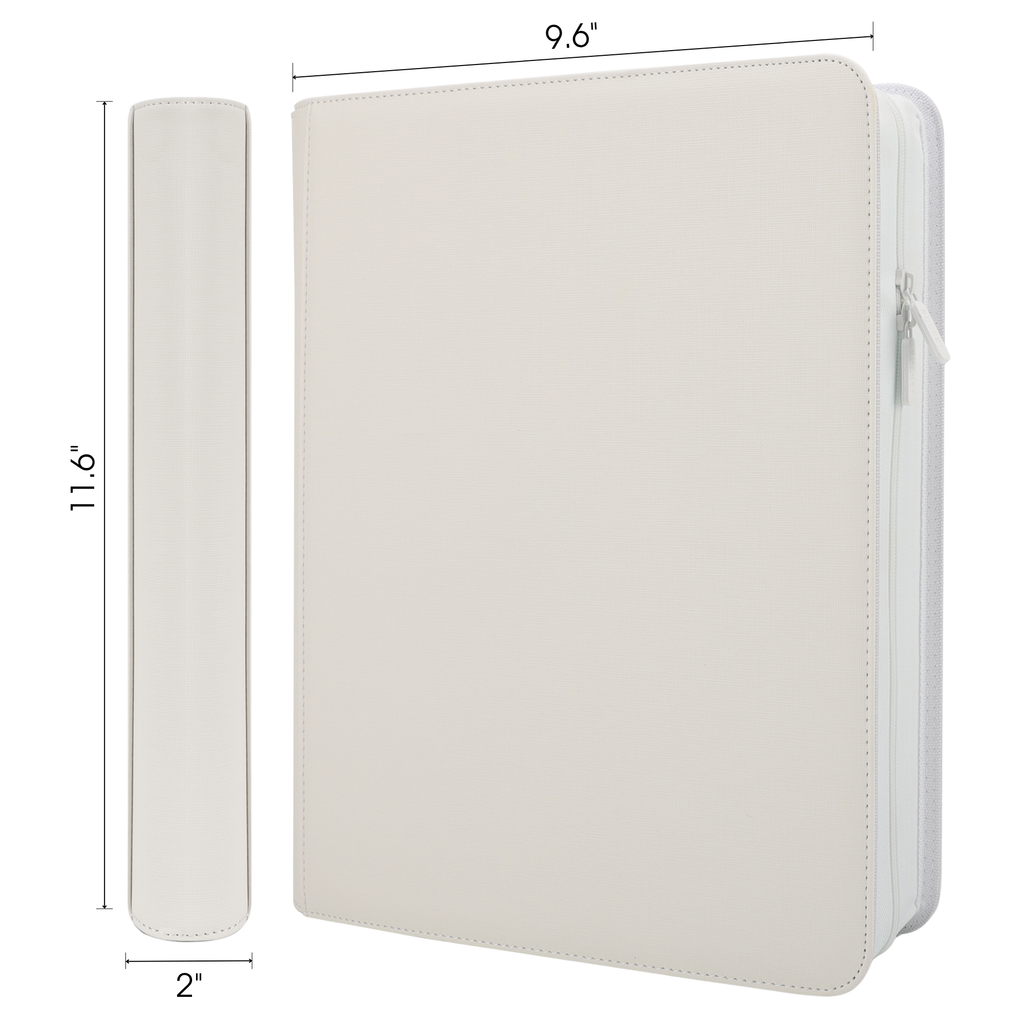 Toploader Binder 144 Slots | 4-Pocket Album | Compatible with Pokemon, MTG, Yugioh, Lorcana & Sports Cards (White)