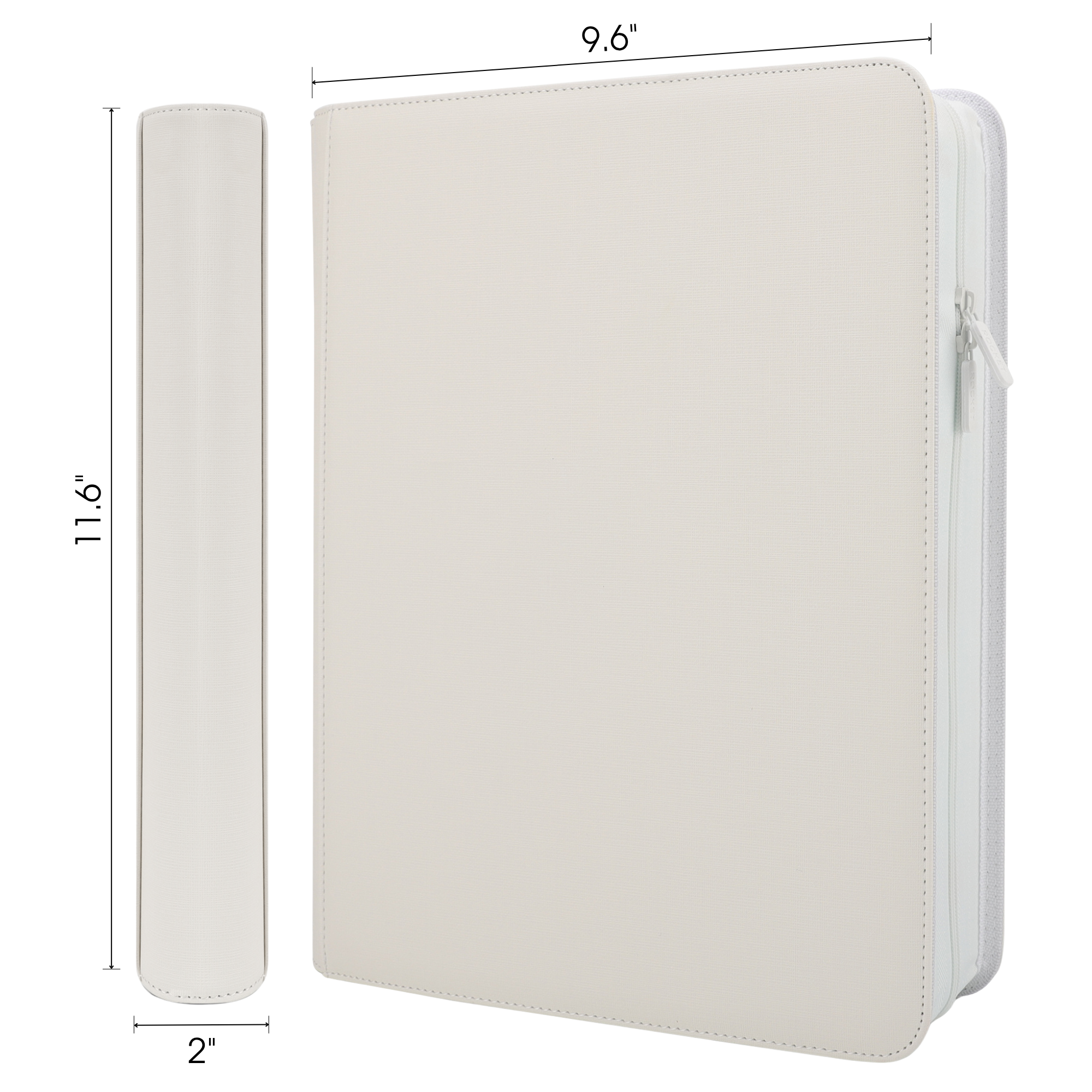 Toploader Binder 144 Slots | 4-Pocket Album | Compatible with Pokemon, MTG, Yugioh, Lorcana & Sports Cards (White)