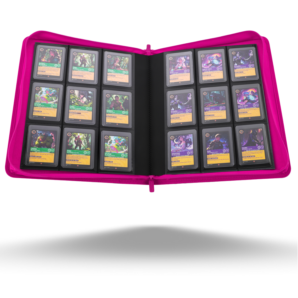 Toploader Binder 324 Slots | 9-Pocket Album | Compatible with Pokemon, MTG, Yugioh, Lorcana & Sports Cards (Pink)
