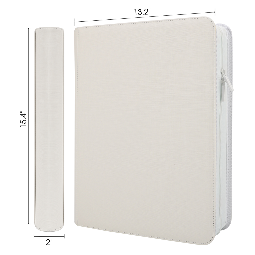 Toploader Binder 324 Slots | 9-Pocket Album | Compatible with Pokemon, MTG, Yugioh, Lorcana & Sports Cards (White)