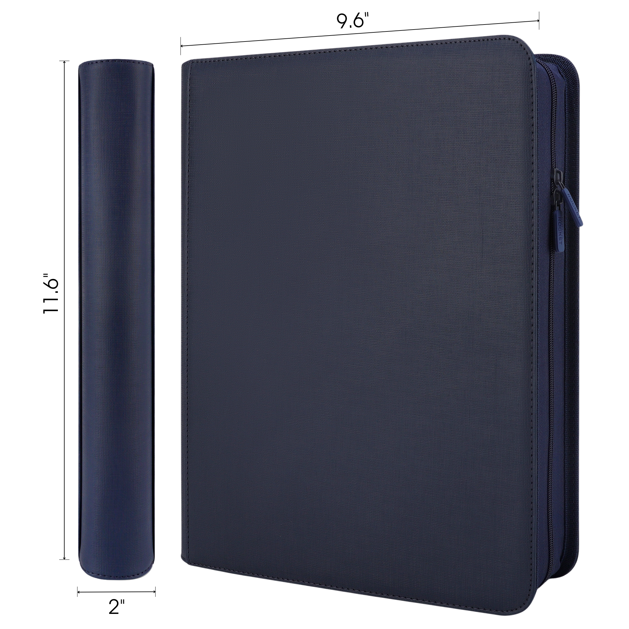 Toploader Binder 144 Slots | 4-Pocket Album | Compatible with Pokemon, MTG, Yugioh, Lorcana & Sports Cards (Navy Blue)