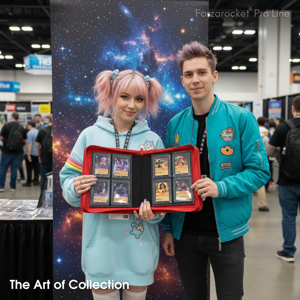 Toploader Binder 144 Slots | 4-Pocket Album | Compatible with Pokemon, MTG, Yugioh, Lorcana & Sports Cards (Red)