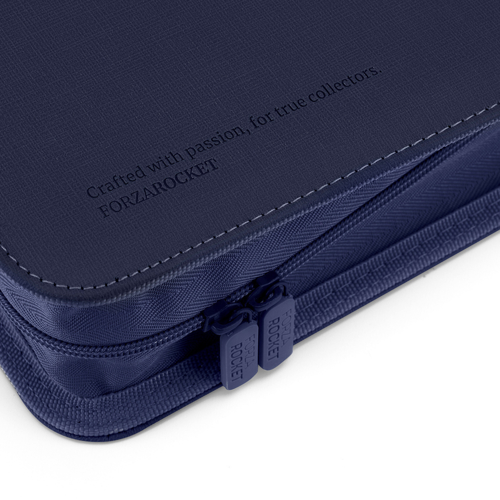 Toploader Binder 144 Slots | 4-Pocket Album | Compatible with Pokemon, MTG, Yugioh, Lorcana & Sports Cards (Navy Blue)