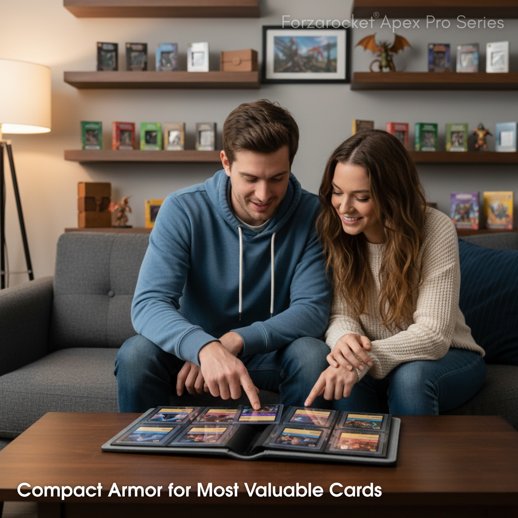 Toploader Binder 96 Slots | 4-Pocket Card Binder | Compatible with Pokemon, MTG, Yugioh, Lorcana & Sports Cards (Black)