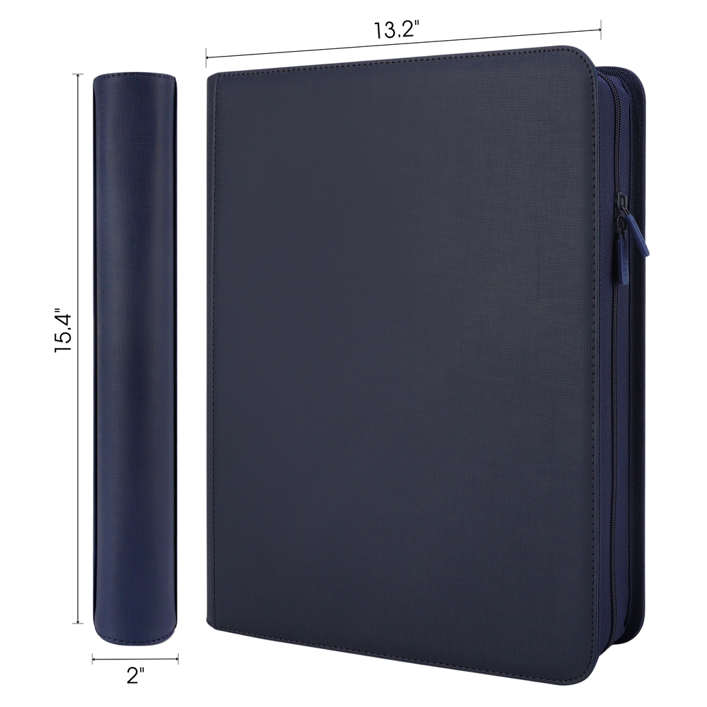 Toploader Binder 324 Slots | 9-Pocket Album | Compatible with Pokemon, MTG, Yugioh, Lorcana & Sports Cards (Navy Blue)