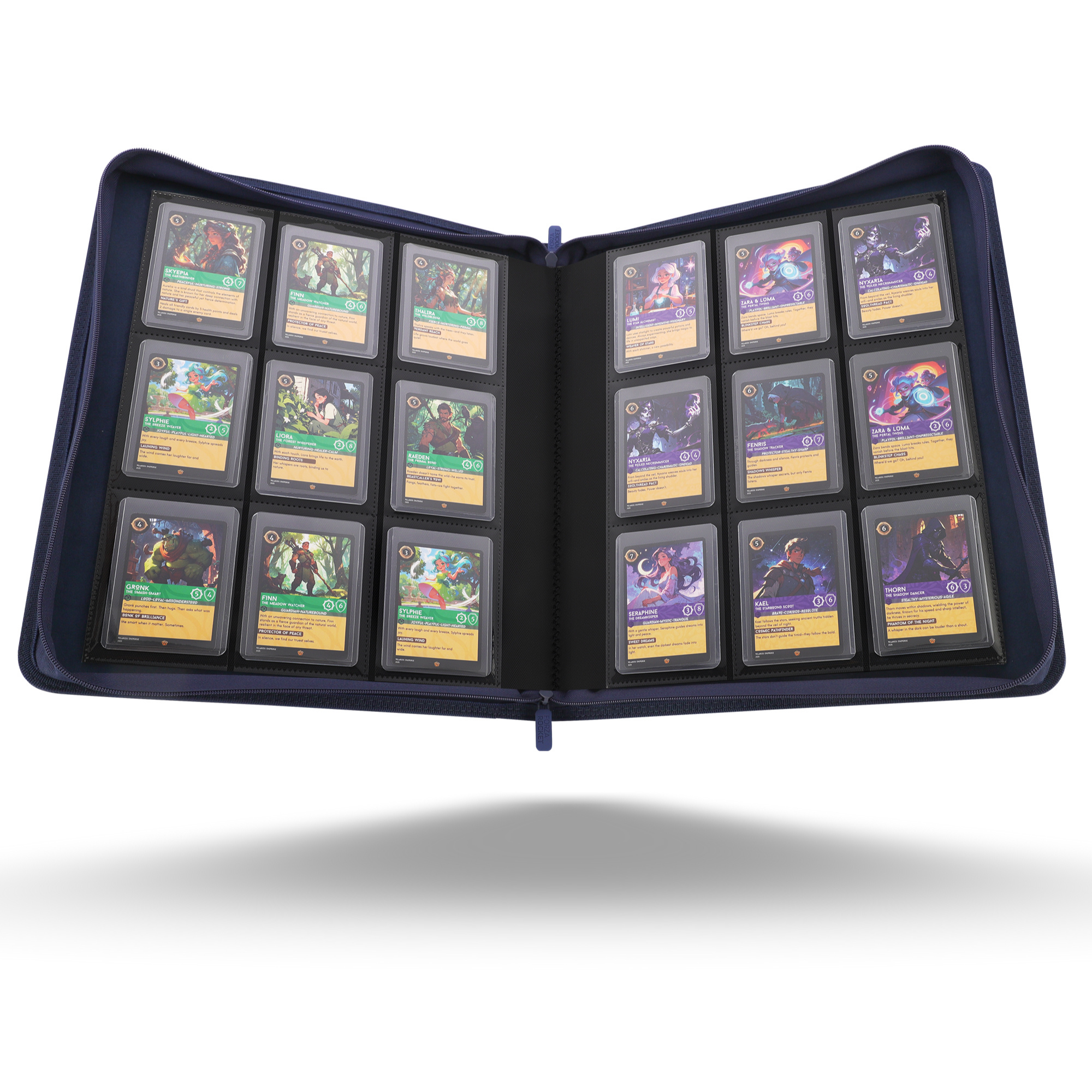 Toploader Binder 324 Slots | 9-Pocket Album | Compatible with Pokemon, MTG, Yugioh, Lorcana & Sports Cards (Navy Blue)