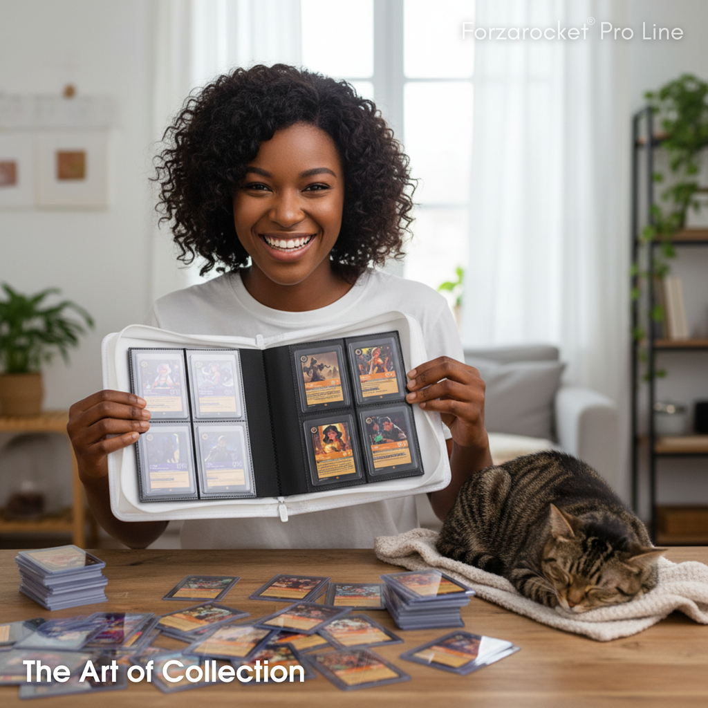 Toploader Binder 144 Slots | 4-Pocket Album | Compatible with Pokemon, MTG, Yugioh, Lorcana & Sports Cards (White)