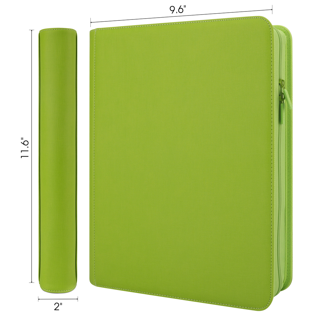 Toploader Binder 144 Slots | 4-Pocket Album | Compatible with Pokemon, MTG, Yugioh, Lorcana & Sports Cards (Lime Green)