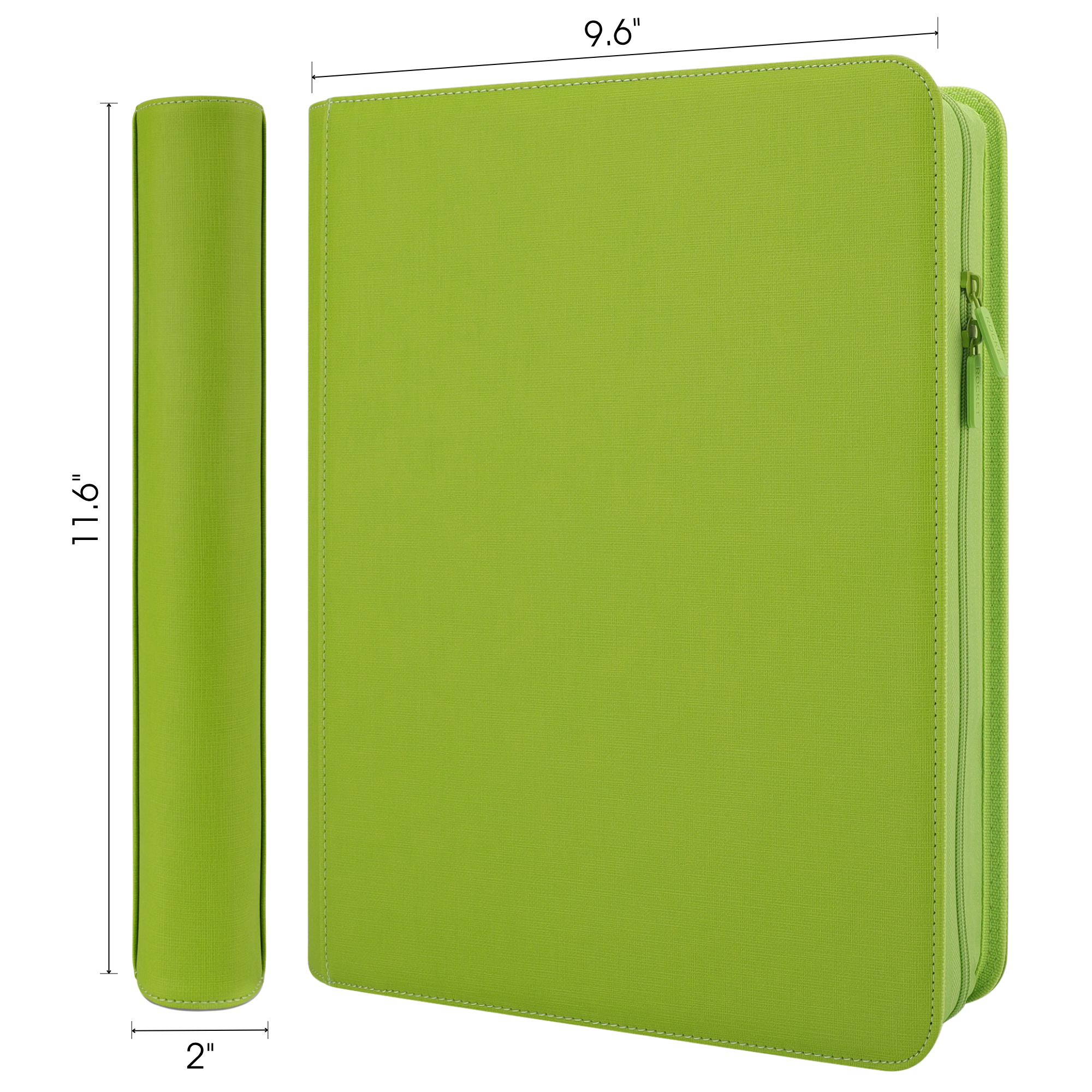 Toploader Binder 144 Slots | 4-Pocket Album | Compatible with Pokemon, MTG, Yugioh, Lorcana & Sports Cards (Lime Green)