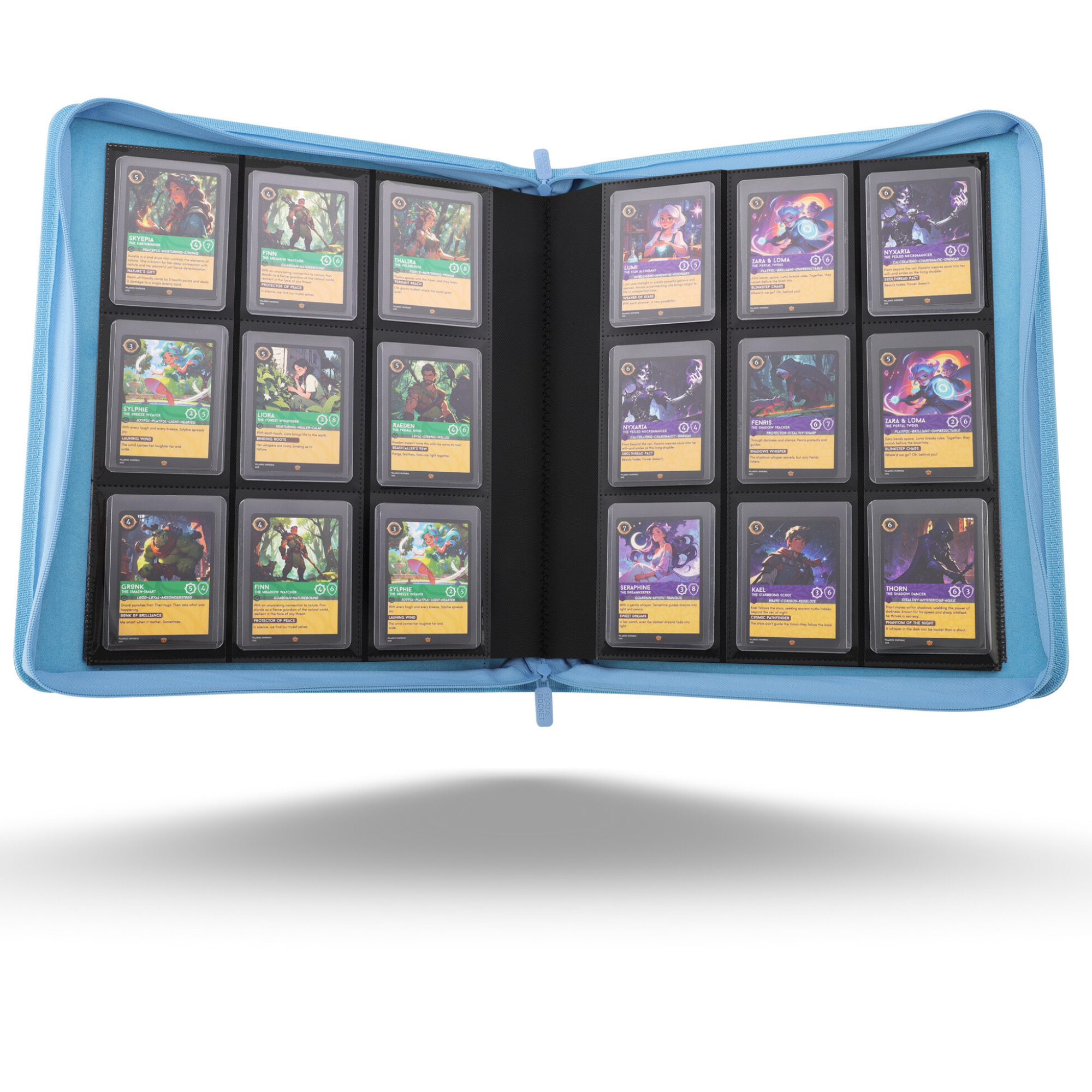 Toploader Binder 324 Slots | 9-Pocket Album | Compatible with Pokemon, MTG, Yugioh, Lorcana & Sports Cards (Sky Blue)