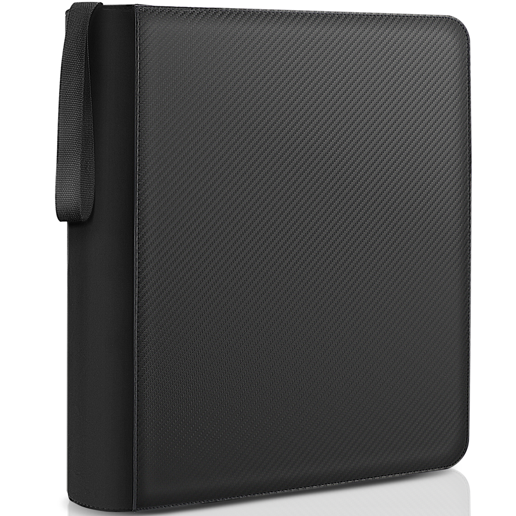 Toploader Binder 144 Slots | 4-Pocket Album | Compatible with Pokemon, MTG, Yugioh, Lorcana & Sports Cards (Carbon Black)