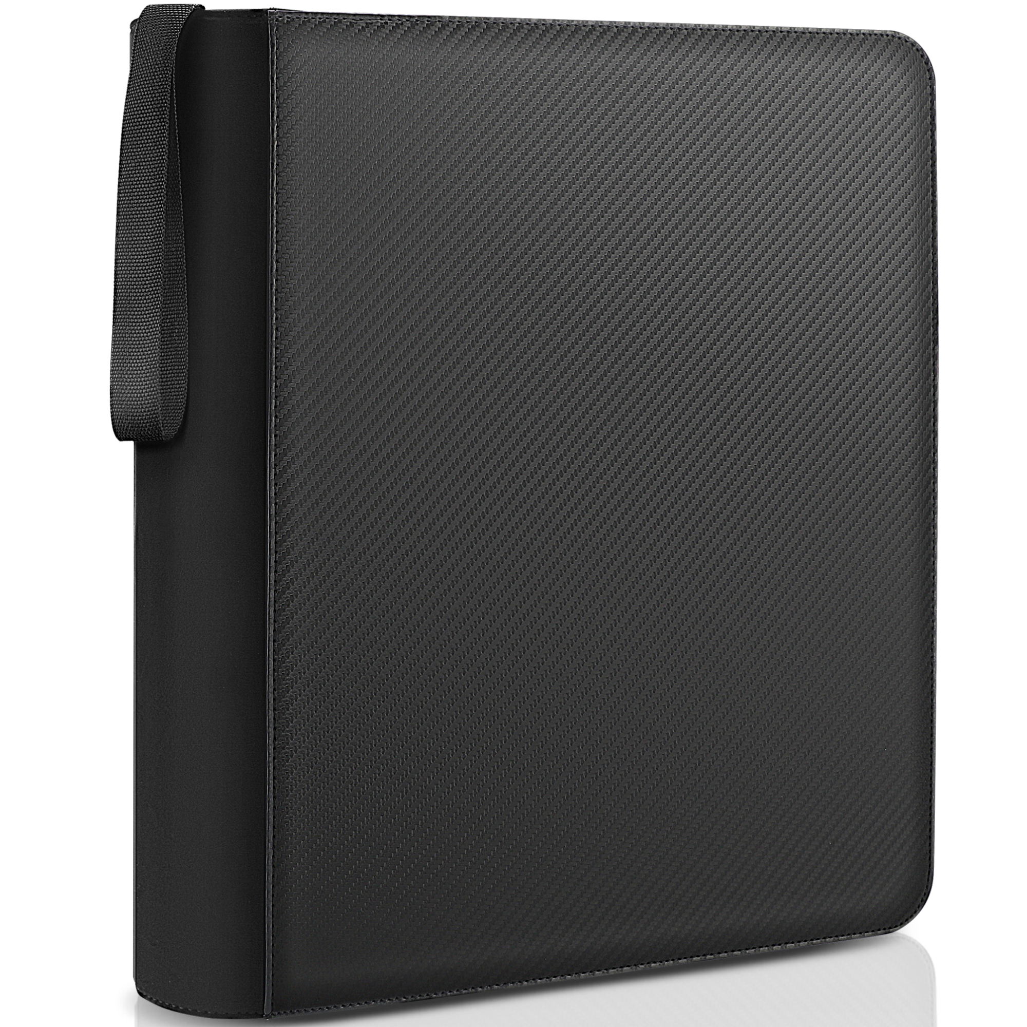 Toploader Binder 144 Slots | 4-Pocket Album | Compatible with Pokemon, MTG, Yugioh, Lorcana & Sports Cards (Carbon Black)