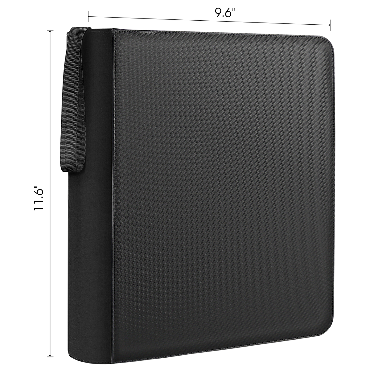 Toploader Binder 144 Slots | 4-Pocket Album | Compatible with Pokemon, MTG, Yugioh, Lorcana & Sports Cards (Carbon Black)
