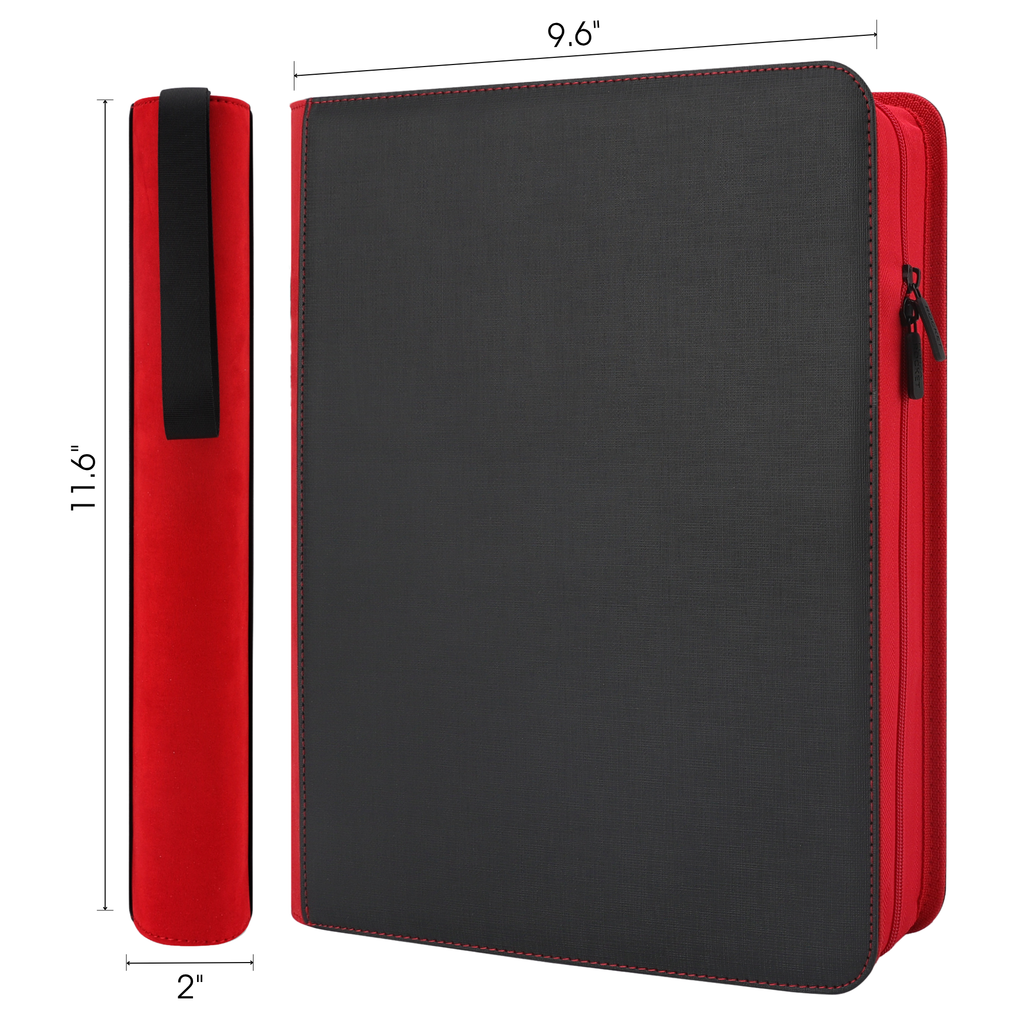 Toploader Binder 144 Slots | 4-Pocket Album | Compatible with Pokemon, MTG, Yugioh, Lorcana & Sports Cards (Black Limited Edition)