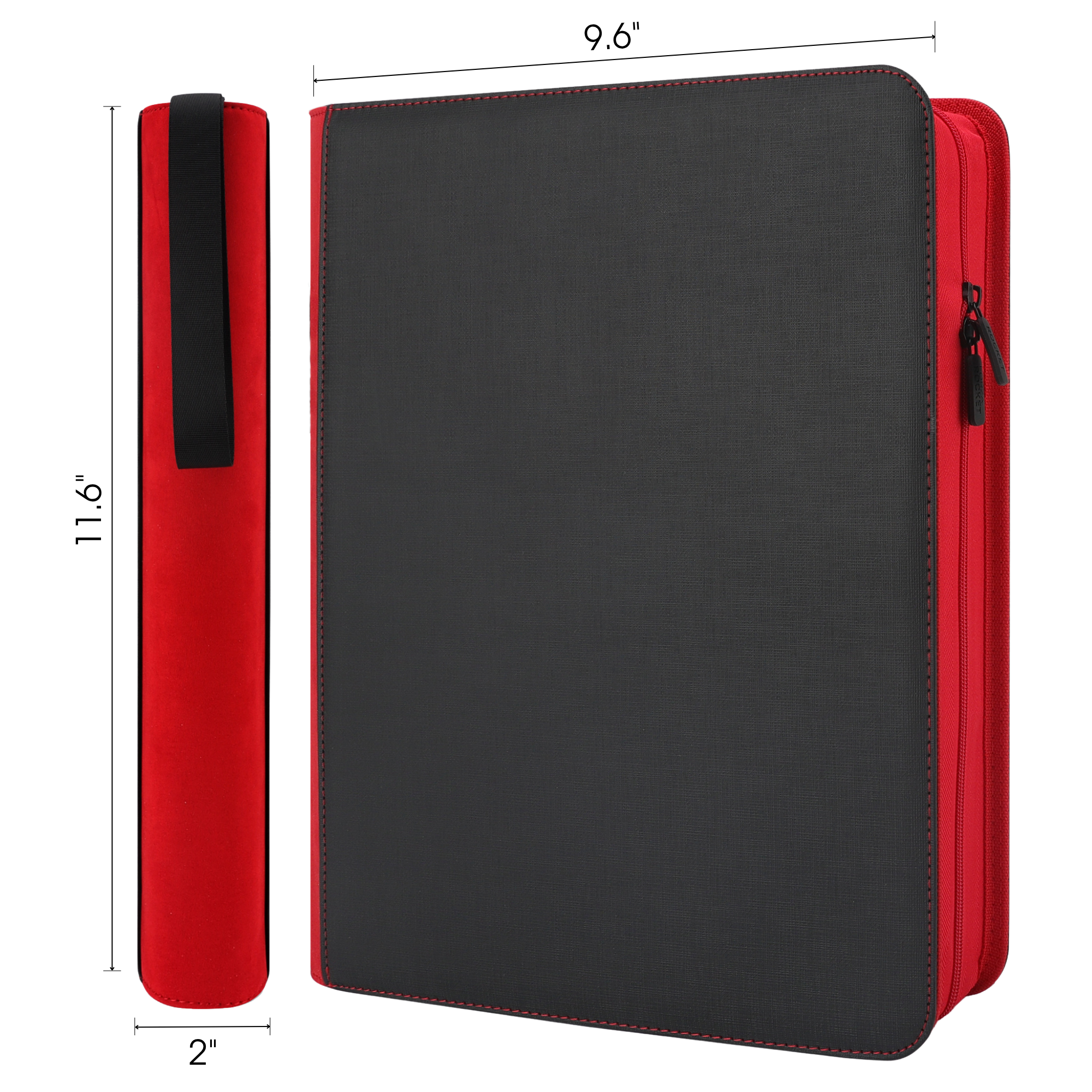 Toploader Binder 144 Slots | 4-Pocket Album | Compatible with Pokemon, MTG, Yugioh, Lorcana & Sports Cards (Black Limited Edition)