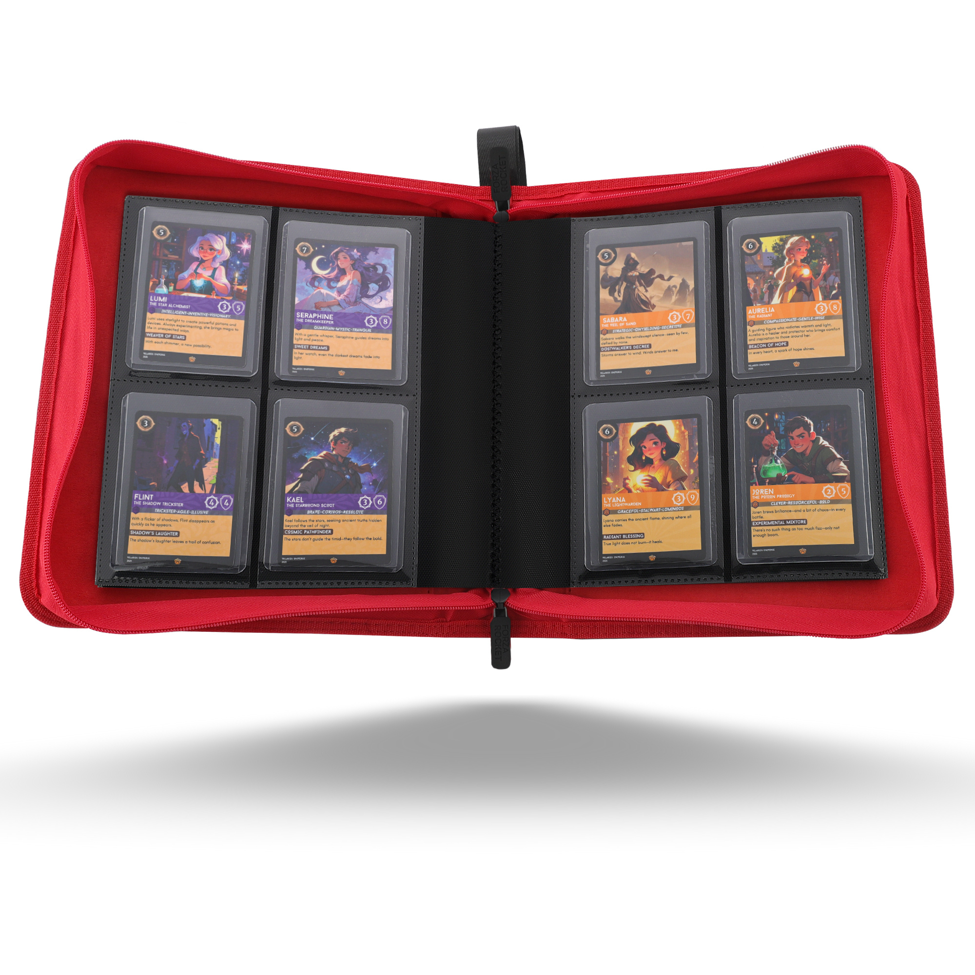 Toploader Binder 144 Slots | 4-Pocket Album | Compatible with Pokemon, MTG, Yugioh, Lorcana & Sports Cards (Black Limited Edition)