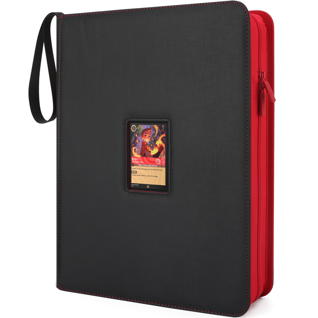 Toploader Binder 324 Slots | 9-Pocket Album | Compatible with Pokemon, MTG, Yugioh, Lorcana & Sports Cards (Black LE with Clear Display Window)