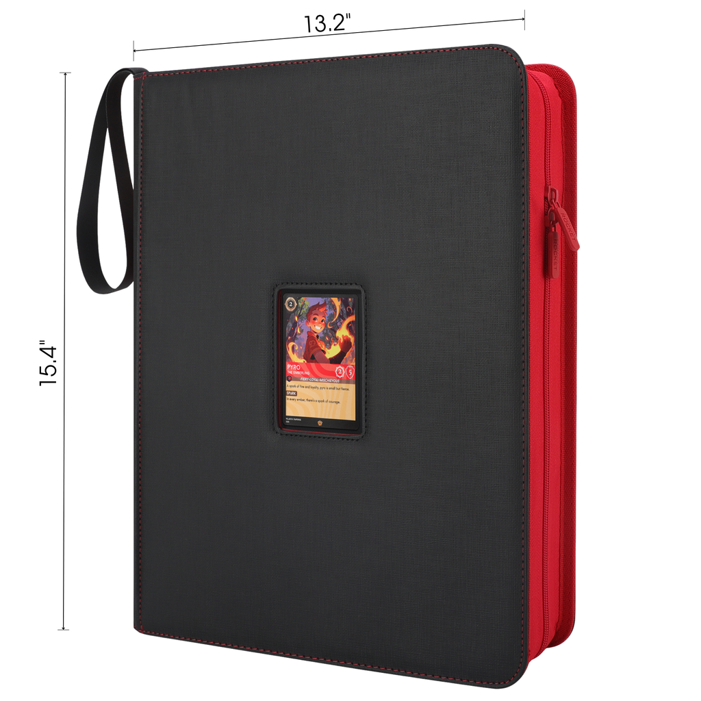 Toploader Binder 324 Slots | 9-Pocket Album | Compatible with Pokemon, MTG, Yugioh, Lorcana & Sports Cards (Black LE with Clear Display Window)