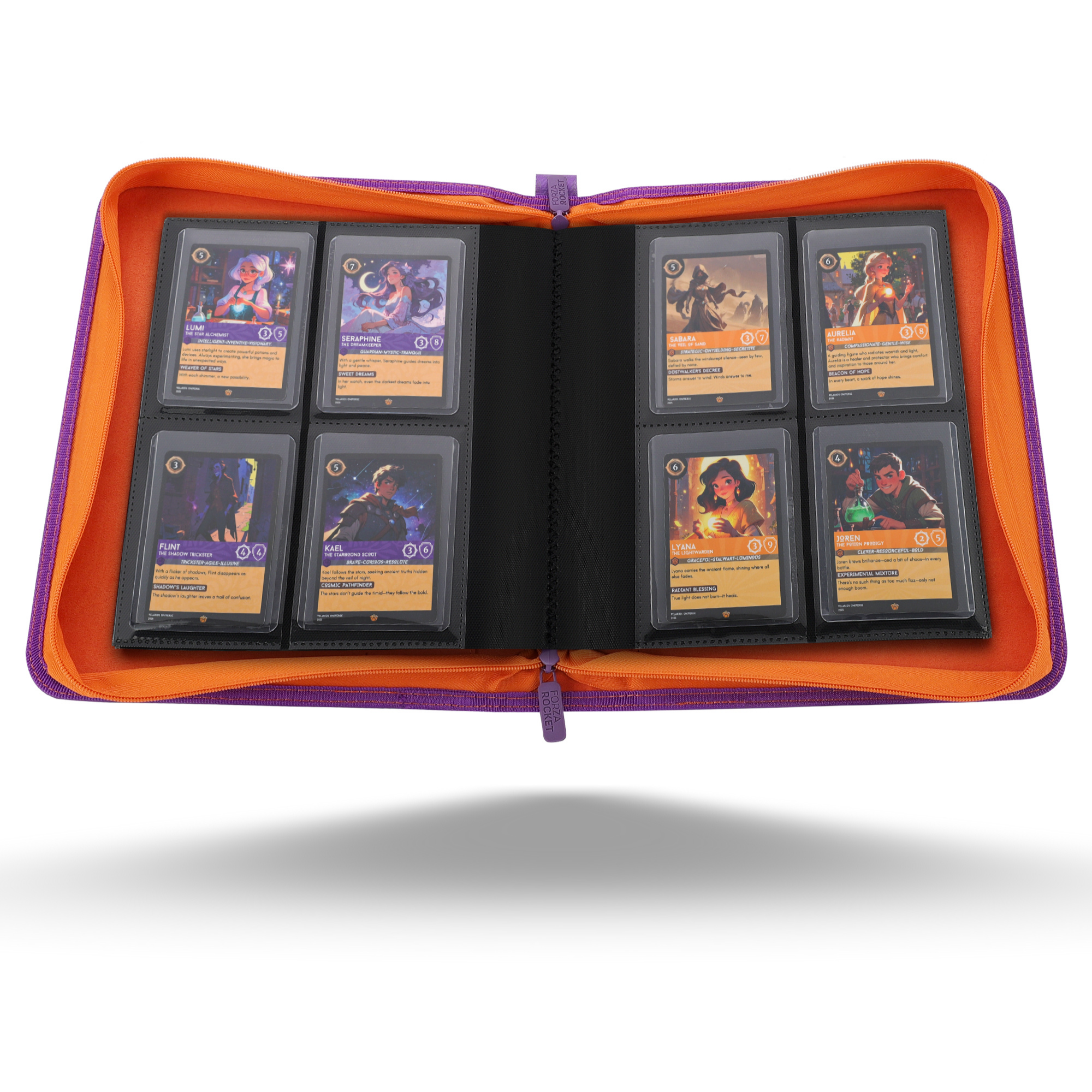 Toploader Binder 144 Slots | 4-Pocket Album | Compatible with Pokemon, MTG, Yugioh, Lorcana & Sports Cards (Purple Limied Edition)