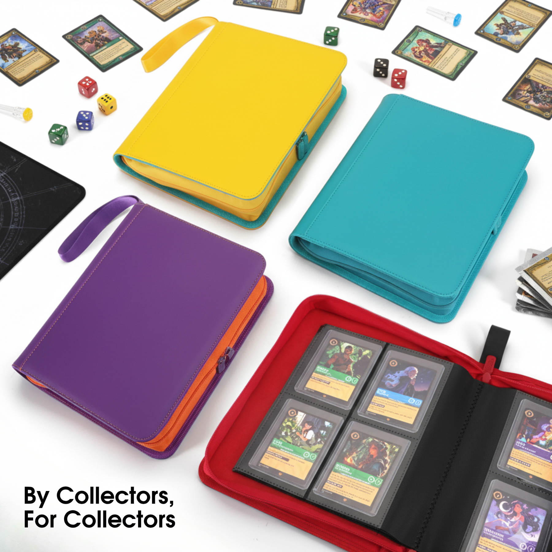 Toploader Binder 144 Slots | 4-Pocket Album | Compatible with Pokemon, MTG, Yugioh, Lorcana & Sports Cards (Black LE with Clear Display Window)