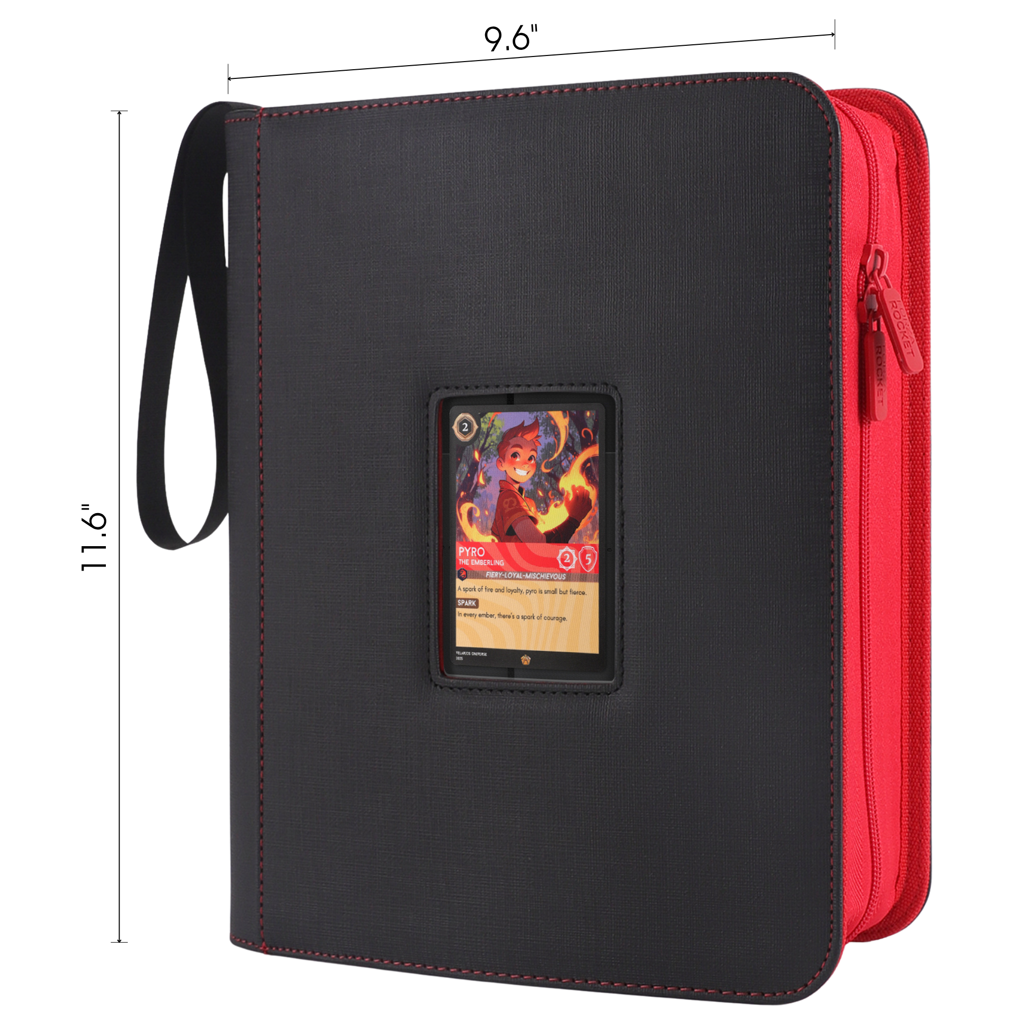 Toploader Binder 144 Slots | 4-Pocket Album | Compatible with Pokemon, MTG, Yugioh, Lorcana & Sports Cards (Black LE with Clear Display Window)