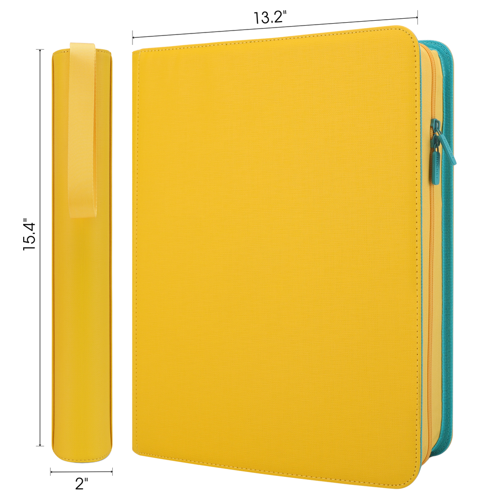 Toploader Binder 324 Slots | 9-Pocket Album | Compatible with Pokemon, MTG, Yugioh, Lorcana & Sports Cards (Yellow Limited Edition)