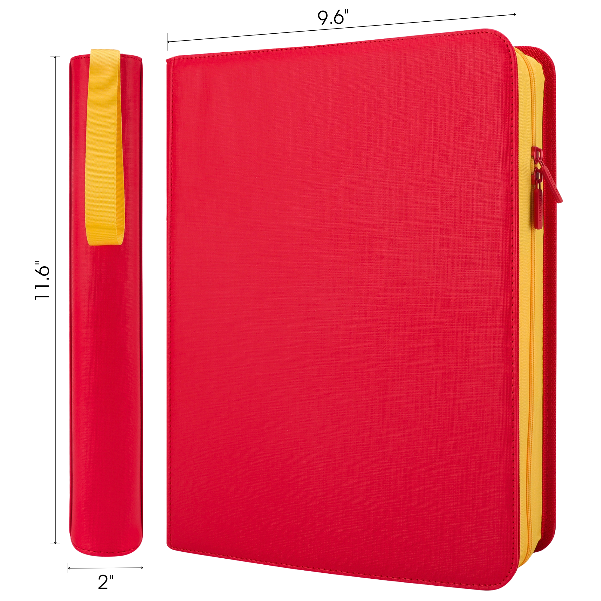 Toploader Binder 144 Slots | 4-Pocket Album | Compatible with Pokemon, MTG, Yugioh, Lorcana & Sports Cards (Red Limited Edition)