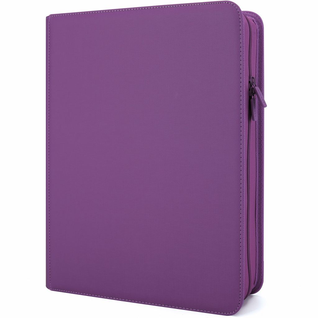 Toploader Binder 144 Slots | 4-Pocket Album | Compatible with Pokemon, MTG, Yugioh, Lorcana & Sports Cards (Purple)