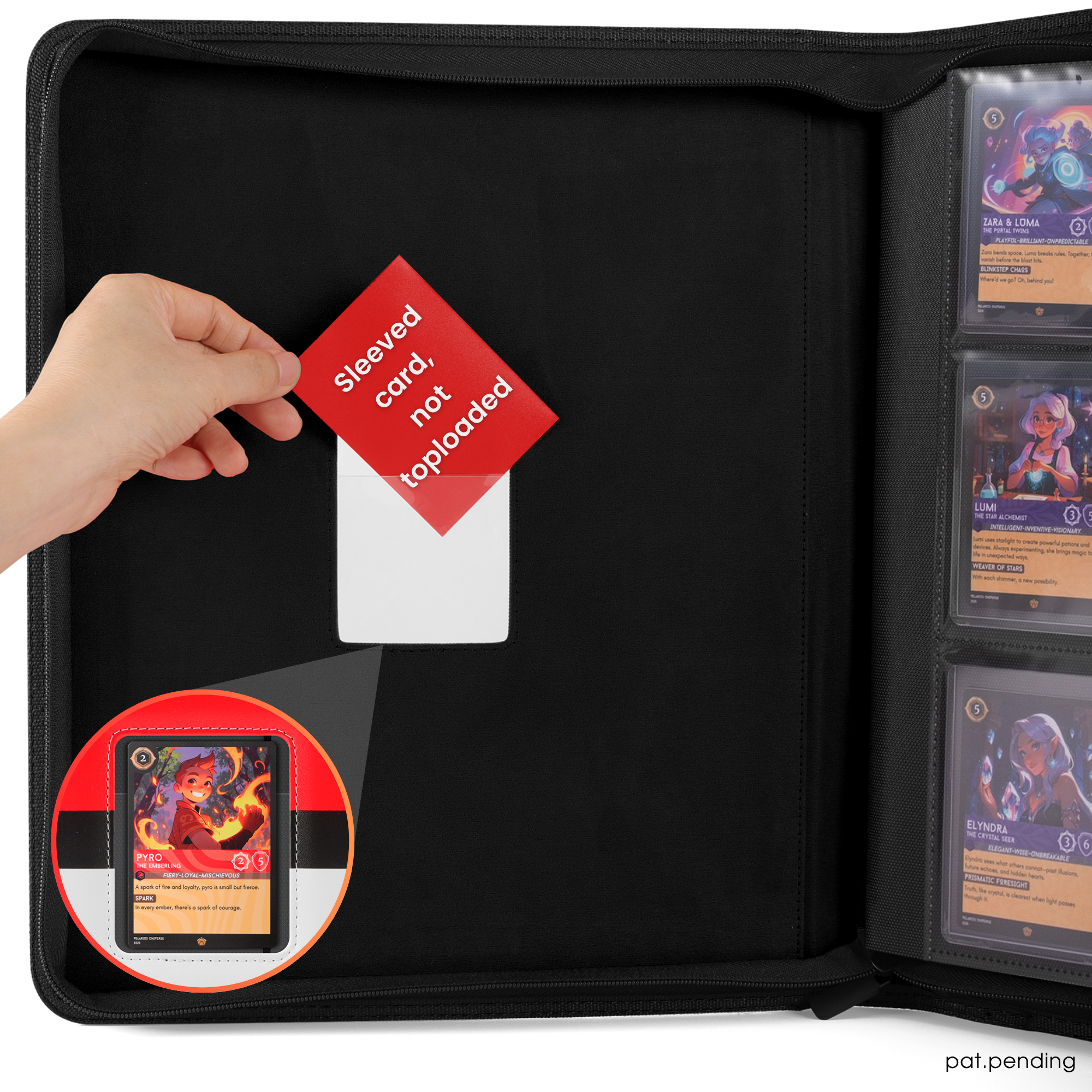 9-Pocket Trading Card Binder for Pokemon Cards Forzarocket 9-Pocket Trading Card Binder for Pokemon Cards Forzarocket
